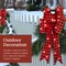 Best Choice Products Set of 3 Pre-Lit Christmas Bows, Indoor/Outdoor LED Holiday Décor w/ 8 Light Functions